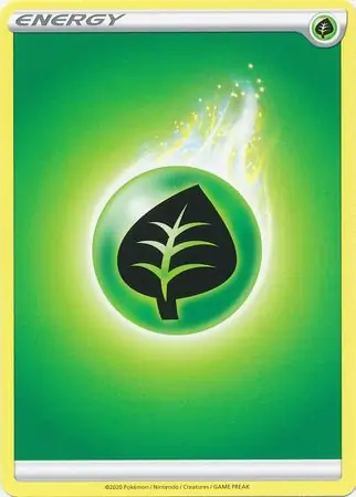 Grass Energy Reverse Holo Pokemon card from Sword & Shield